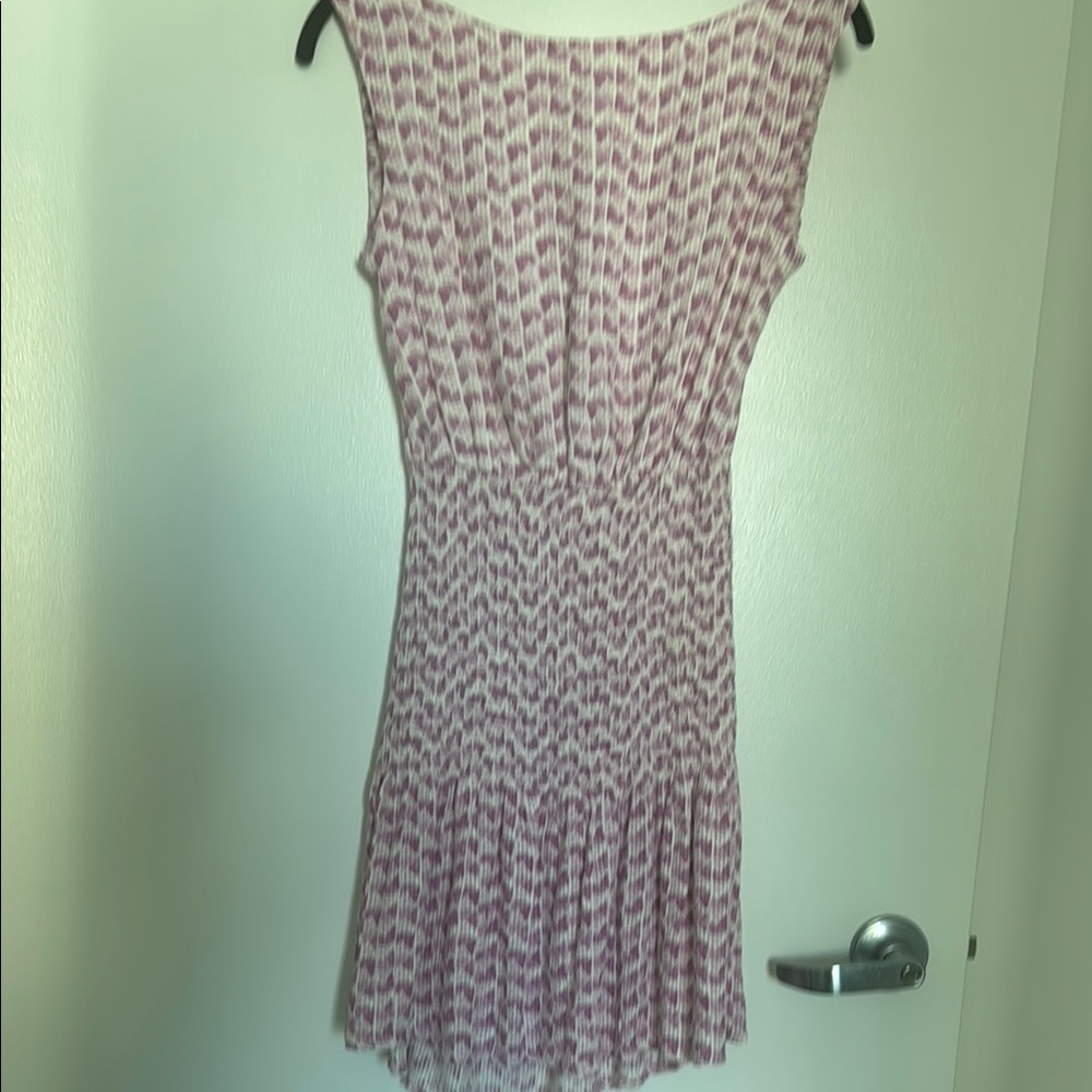 Pink Pleated Backless Sheath Dress with Bateau Neckline for Wedding Guest